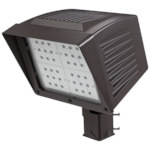 Atlas® Power Flood Pro PFL84LEDS High Intensity Low Voltage Optic LED Floodlight With Slipfitter,) LED Lamp, 120/208/240/277 VAC, Bronze Housing