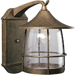 Progress Lighting® P5764-86 Prairie Casual/Traditional Large Transitional Wall Lantern, 100 W, Medium A19 Incandescent Lamp