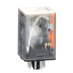 Square D™ 8501KPDR12V53 Type KP Cylindrical Pin Plug-In Relay, 10 A, DPDT Contact, 300 VAC, 30 VDC V Coil