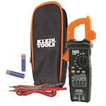 Klein® CL600 AC Auto-Ranging Digital Clamp Meter, 600 A at 1000 VAC/VDC, 60 mOhm, 1-3/8 in Jaw, LCD Display