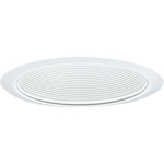 Progress Lighting P8066-28 1-Piece Step Baffle Trim, 6-11/32 in ID x 7-3/4 in OD, CFL Lamp, For Use With Single Vertical Lamp, P83-AT, P83-ICAT, P88-ICAT, P183-EB, IC and Non-IC Housing, Aluminum