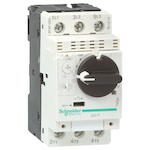 Schneider Electric Square D™ TeSys™ GV2 GV2P10 Non-Reversing Manual Motor Starter With Thermal Magnetic Circuit Protector, 3 Poles, IP20/IK04 Enclosure