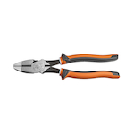 Klein® 2000 Series® 20009NEEINS Heavy Duty New England Nose Cutting Plier, 1.594 in L x 1.313 in W x 5/8 in THK Steel Partially Serrated Jaw, 9.53 in OAL, High Leverage/Side Cut, ASTM Specified