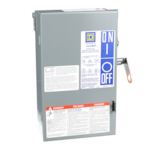 Square D™ I-Line™ PQ3606G Type PQ II Busway Fusible Plug-In Unit, 600 VAC, 60 A, 4 Wires, FS Frame, NEMA 1 Enclosure