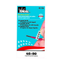 IDEAL® 44-104 Pre-Printed Wire Marker Booklet, 1-1/2 in L x 1/4 in W, Black/White, Plastic Impregnated Cloth