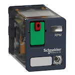 Square D™ Zelio™ RPM22F7 Miniature Power Relay, 15 A, 8 Pin, 2NO-2NC Contact, 120 VAC V Coil