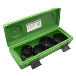 Greenlee® 834 Hole Saw Kit, 5 Pieces, For Use With 2-1/2 to 4 in Conduit, Bi-Metal