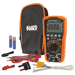 Klein® MM700 TRMS Low Impedance Auto-Ranging Digital Multimeter, 1000 VAC/VDC, 10 A, 40 mOhm, 4000 Count LCD Display