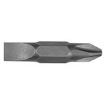 Klein® 32483 Double End Replacement Screwdriver Insert Bit, #2, 1/4 in Phillips®/Slotted Point, 1 in OAL