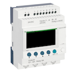 Telemecanique Square D™ Zelio™ Logic 2 SR2B121BD Compact Smart Relay With Local Display, Clock, 24 VDC Supply, 4 Inputs, 4 Outputs, Resistive Input