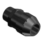 T&B® Black Beauty® 2710 Liquidtight Strain Relief Cord Connector, 2 in Trade, 1.85 to 2.19 in Cable Openings, Nylon