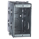 Steel City® GW-135-G Gangable Masonry Box, Steel, 22 cu-in Capacity, 1 Gang, 1 Outlets, 22 Knockouts