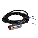 Telemecanique OsiSense® XU Simply easy™ Square D™ ™ XUB1BPBNL2 3-Wire Axial Corrosion-Resistant Dusttight/Watertight Photoelectric Sensor, M18 Cylindrical Shape, 5.5 m, Infrared Sensing Beam, 1 ms Response, 1NC PNP/Solid State Output
