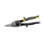 Klein® 1202S Aviation Snip With Wire Cutter, 18 to 22 ga Cutting, Blunt Tip, 1-1/2 in L of Cut, Straight/Wide Curve Snip, Steel Blade, Plastic Handle, Contoured Grip, ASME B107.16M
