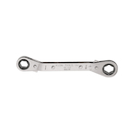 Klein® 68238 Box Wrench, 1/2 x 9/16 in Wrench, 6 Points, 25 deg Offset, 6-3/4 in OAL, Steel, Polished Chrome