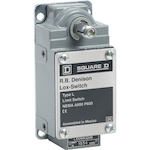 Square D™ L100WNC2M18 Fixed Severe Duty Mill Slow-Break Limit Switch, 600 VAC, 20 A, Spring Return Actuator, 2NC Contact, 2 Poles