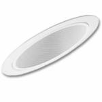 Lithonia Lighting® 6SB1W Sloped Baffle Full Reflector Trim, 6 in ID, CFL/Incandescent Lamp, For Use With LP6, LP6F, LI6 and LI6F Housing, Aluminum