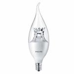 Signify Luminaires 457218 Dimmable LED Candle Lamp, 4.5 W, 40 W Incandescent Equivalent, E12 Candelabra LED Lamp, BA12 Shape, 330 Lumens