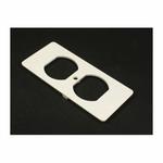 Wiremold® 5507D 5500/5507 Duplex Multi-Channel Non-Metallic Faceplate, For Use With Duplex Style Device, Raceway, PVC, Ivory