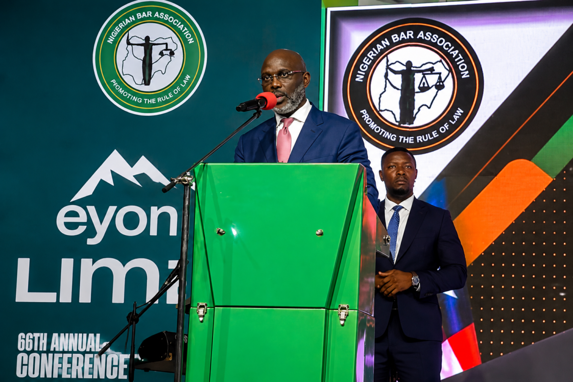 Weah Warns African Leaders at 66th Annual General Conference of the Nigerian Bar Association