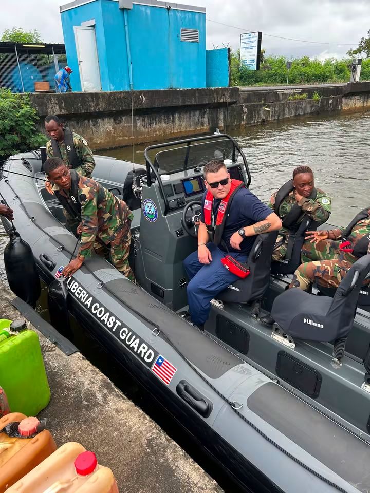 US Trains Liberian Coast Guard in Small Boat Operations