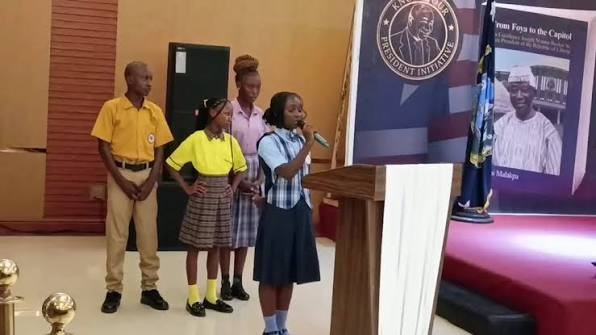 Life Story Inspires Students-Embrace Patriotism, Hard Work and Honesty from Boakai’s Book