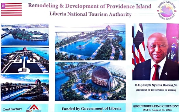 Boakai Vows Tourism Transformation -Providence Island set for landmark rebirth