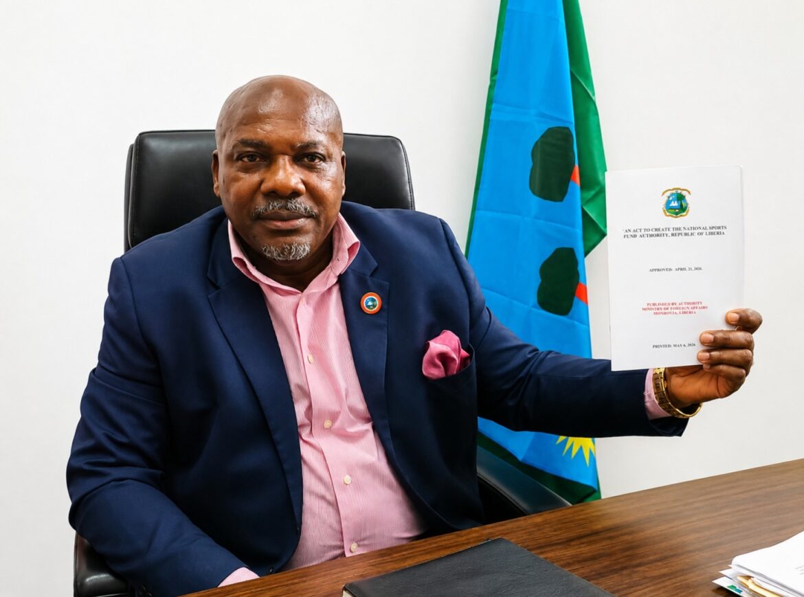 Sogbie Says New Sports Fund Law Could End Liberia’s ‘No Money’ Syndrome