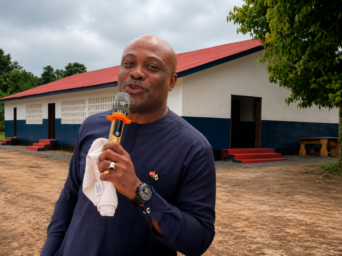 Rep. Taa Wongbe Dedicates Public School In Nimba