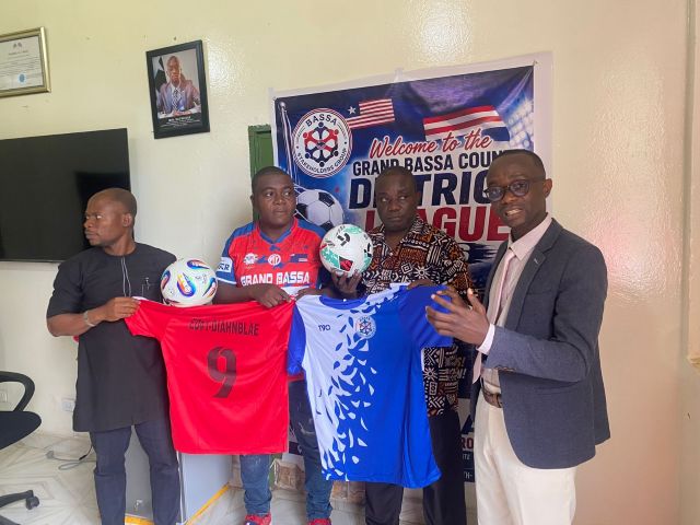 Bassa Stakeholders Boost District League With US$2,000 in Sporting Materials