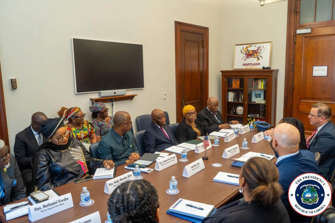 President Boakai Advances Liberia–U.S. Partnership in Meeting with Congressman Gregory Meeks