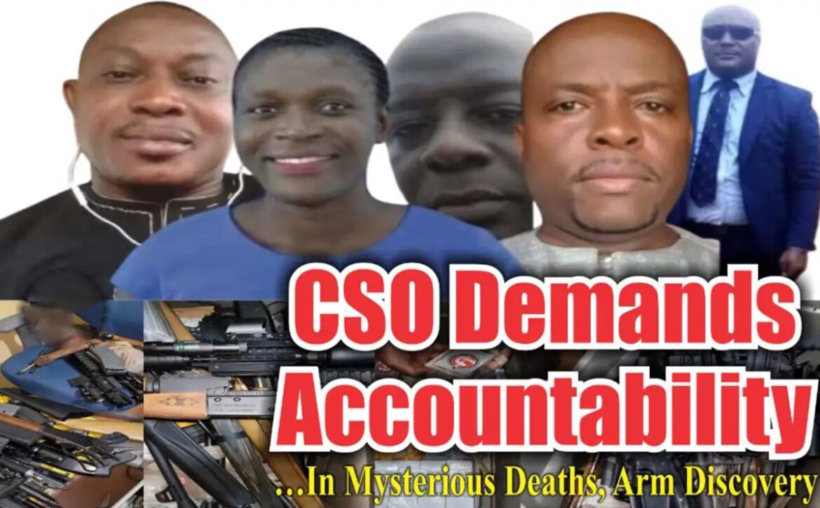 CSO Demands Accountability …In Mysterious Deaths, Arm Discovery