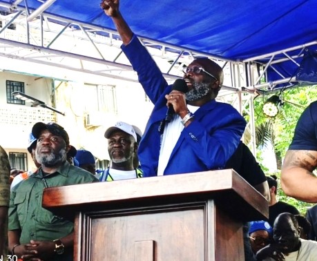 Weah Revels in Rousing Welcome
