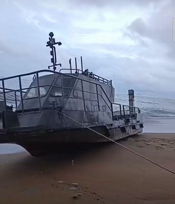 Mystery Vessel Grounds Along Monrovia Coast, Sparks Security Probe
