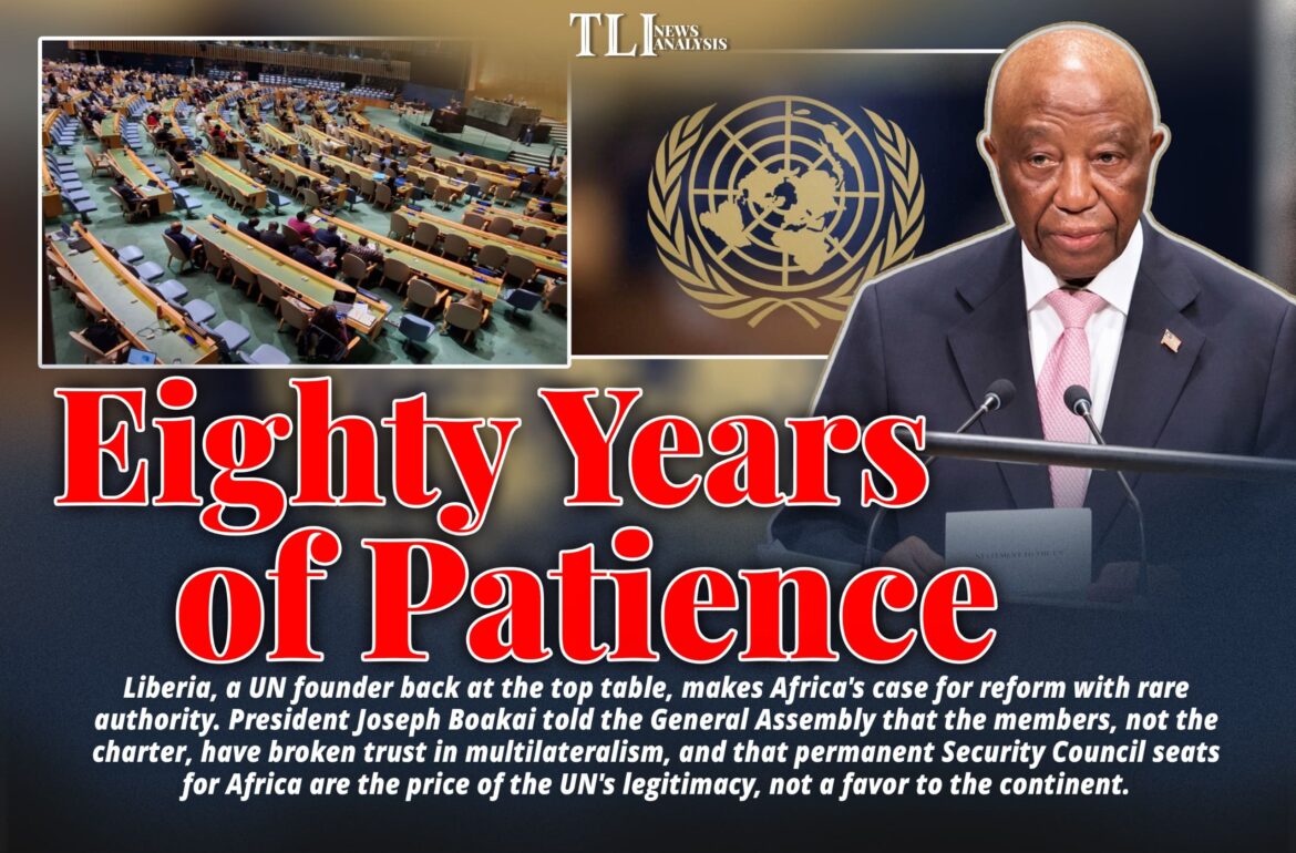 Liberia: Boakai Presses Africa’s UN Security Council Reform Case
