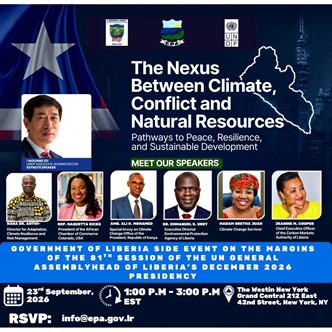 EPA Hosts UNGA Dialogue -Showcases Liberia’s Commitment to Climate Protocols