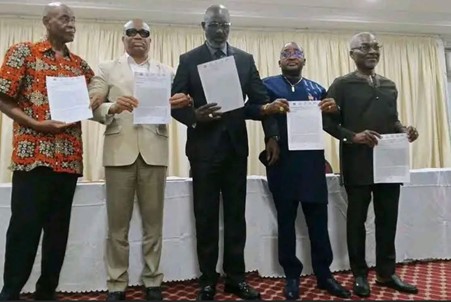 Five Parties Challenge Boakai -Communiqué demands probes into Foya, SIB