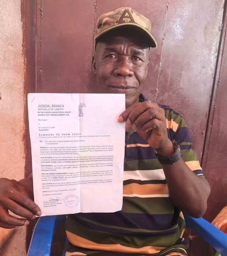 Liberia: Former Ganta Mayor Suah Faces Court Summons Amid Escalating Feud with Chief Justice Gbeisay Over Nimba Land Row
