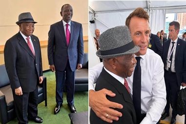 Macron, Ruto Warmly  Greet Liberian Leader -Resurgent Lone Star Takes Global Stage