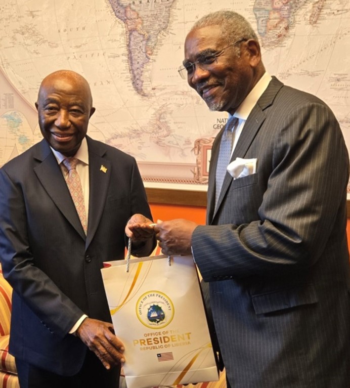 Boakai Engages Congressman Meeks -Capitol Hill talks target strategic cooperation