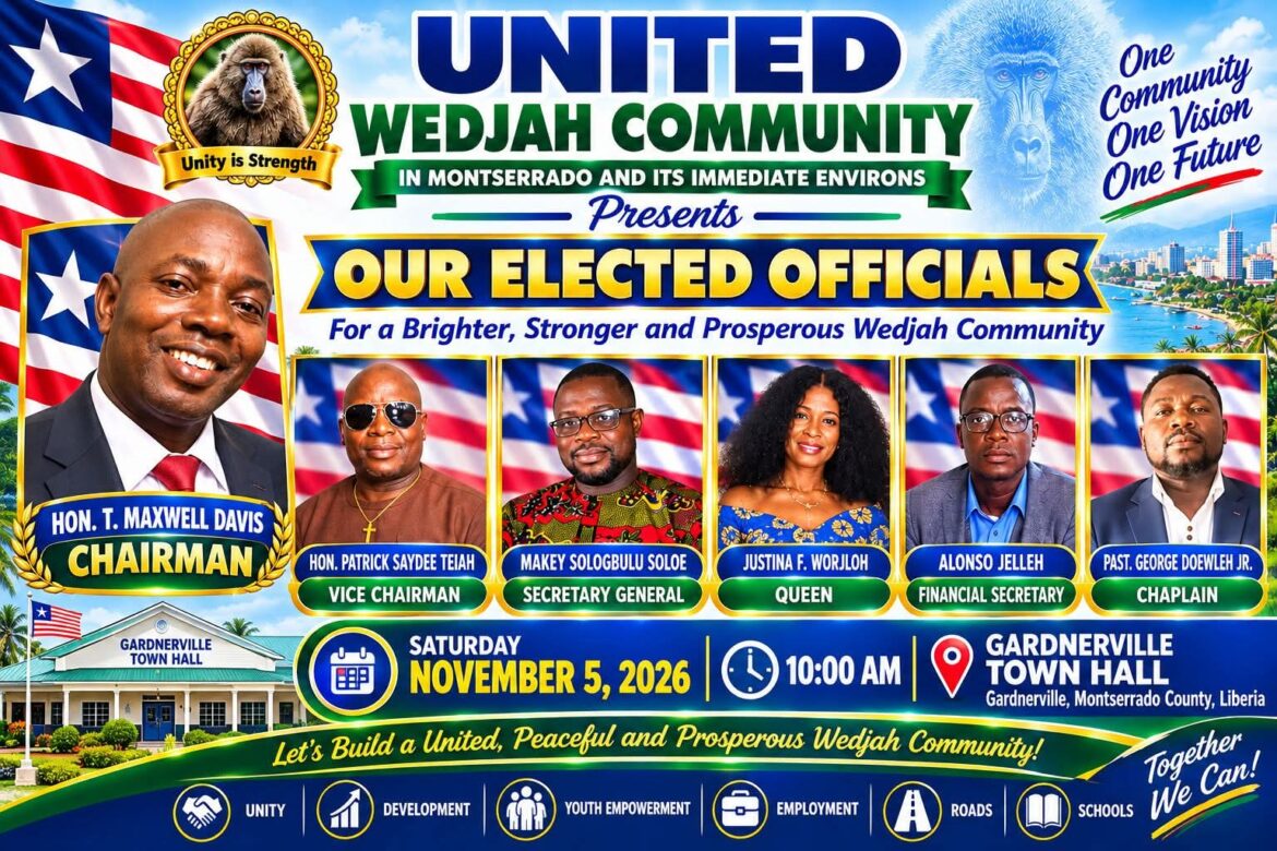 Wedjah Community To Celebrate Elected Officials, Renew Call For Unity, Development