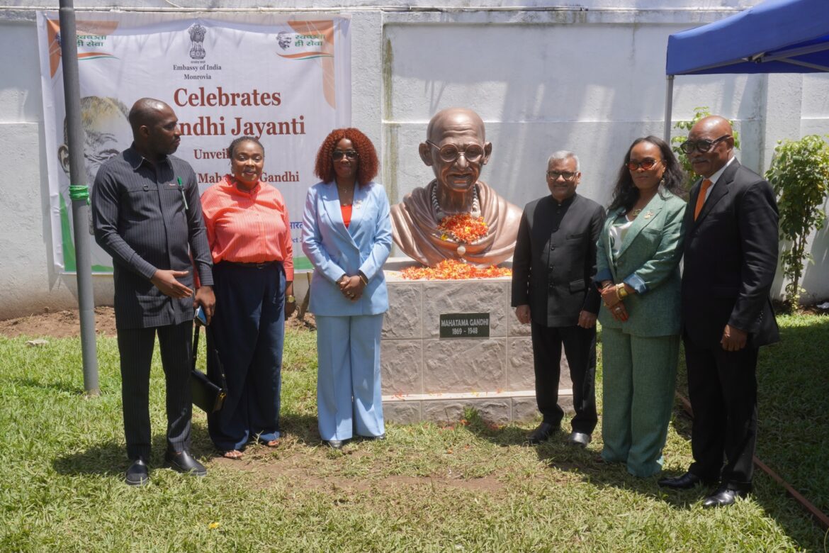 India Unveils Gandhi Bust in Monrovia
