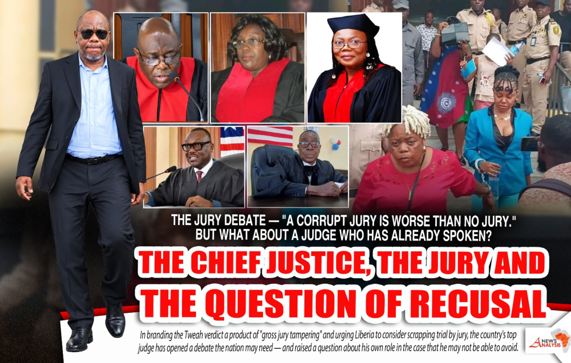 Liberia: The Jury Debate — “A Corrupt Jury Is Worse Than No Jury.” But What About a Judge Who Has Already Spoken?