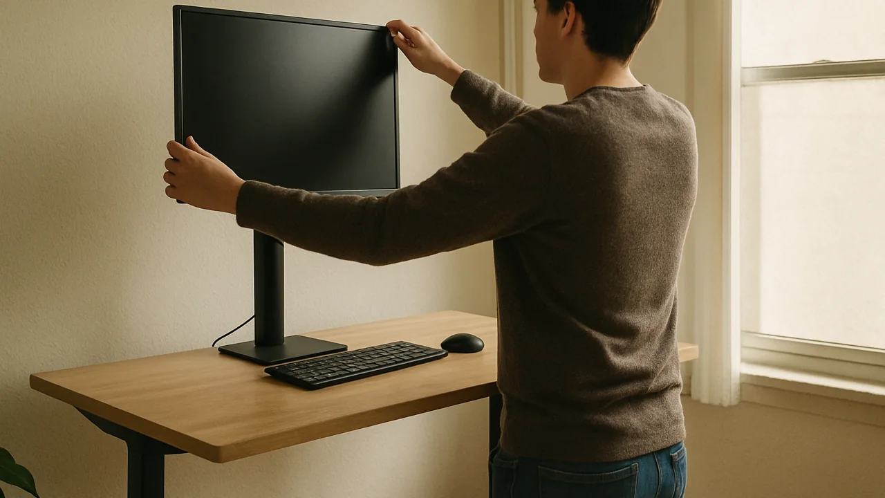 Storage and Cable Planning for a compact L-shaped desk setup