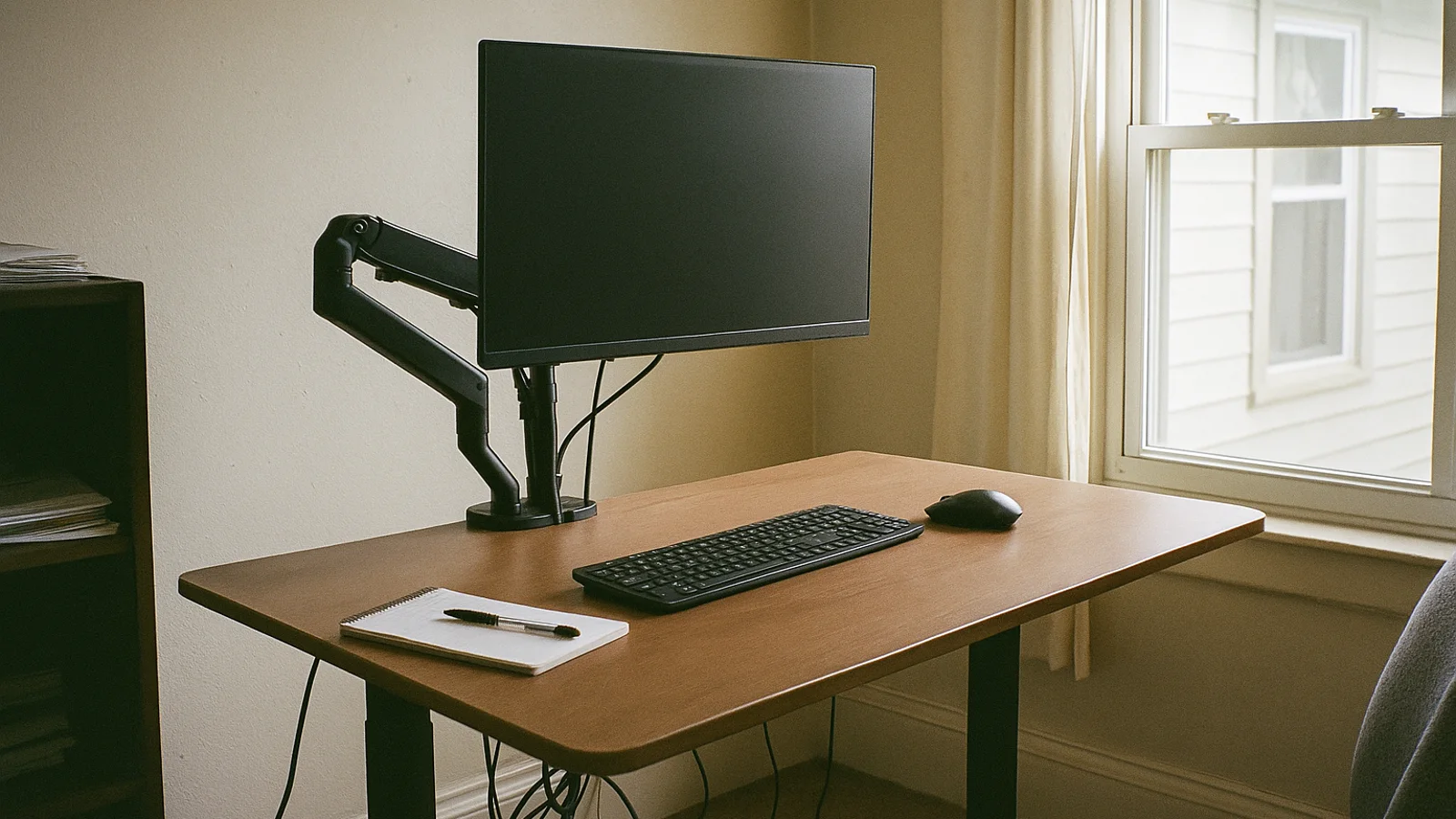 Style for Shared Rooms for a compact L-shaped desk setup