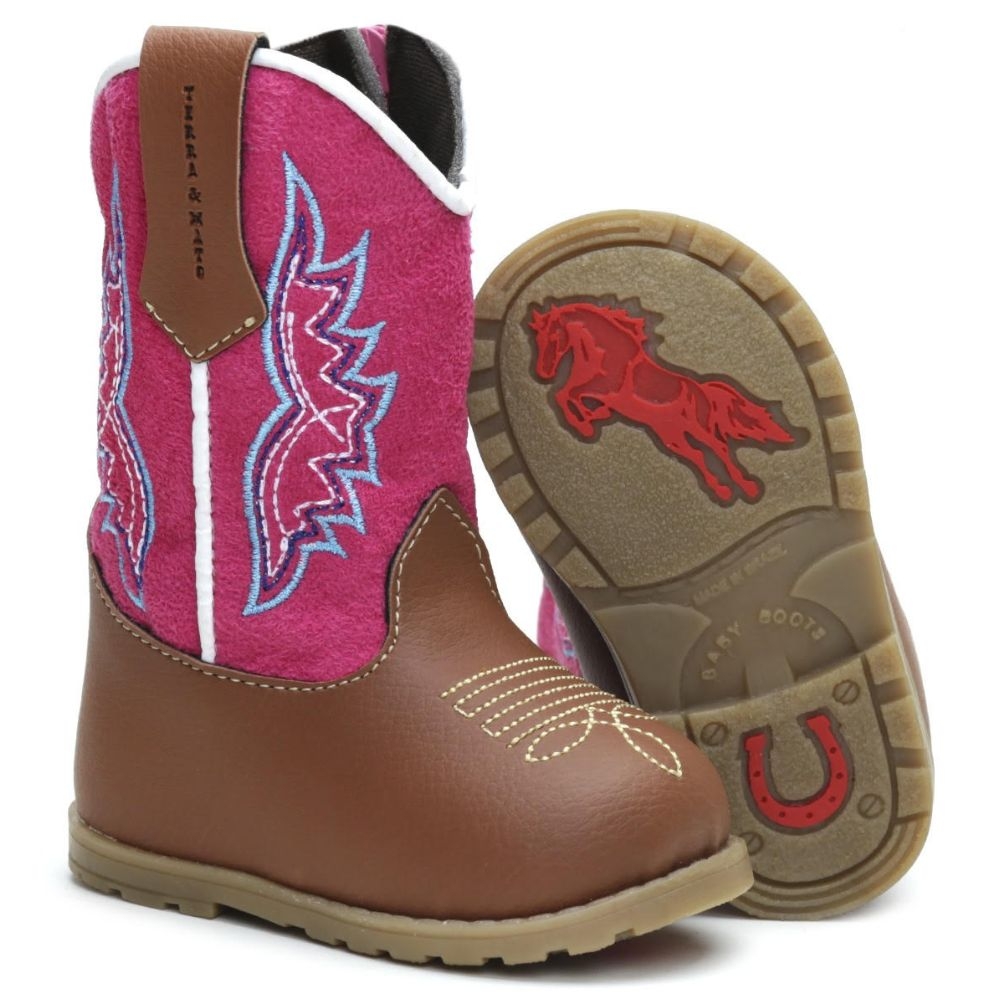 Bota Country Texana Menina Cor Rosa