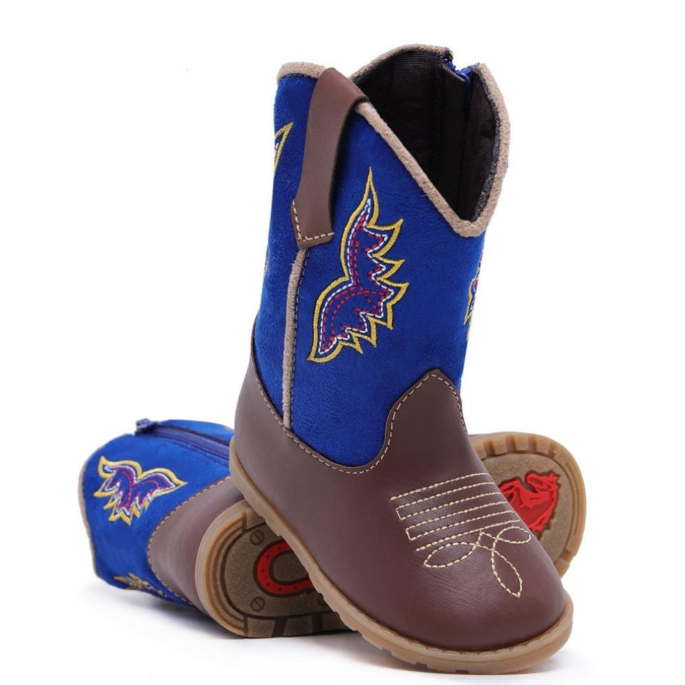 Bota Country Texana Menino Cor Azul