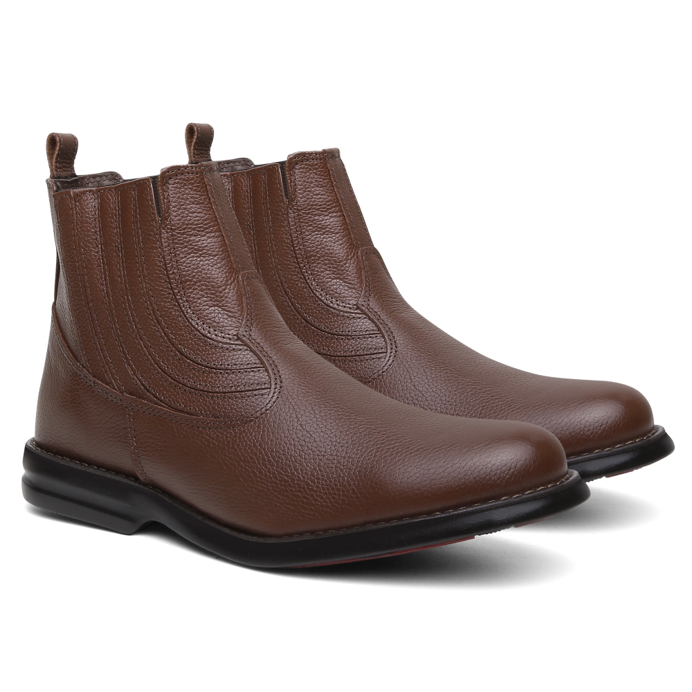 Bota Chelsea Masculina em Couro Fak Boots