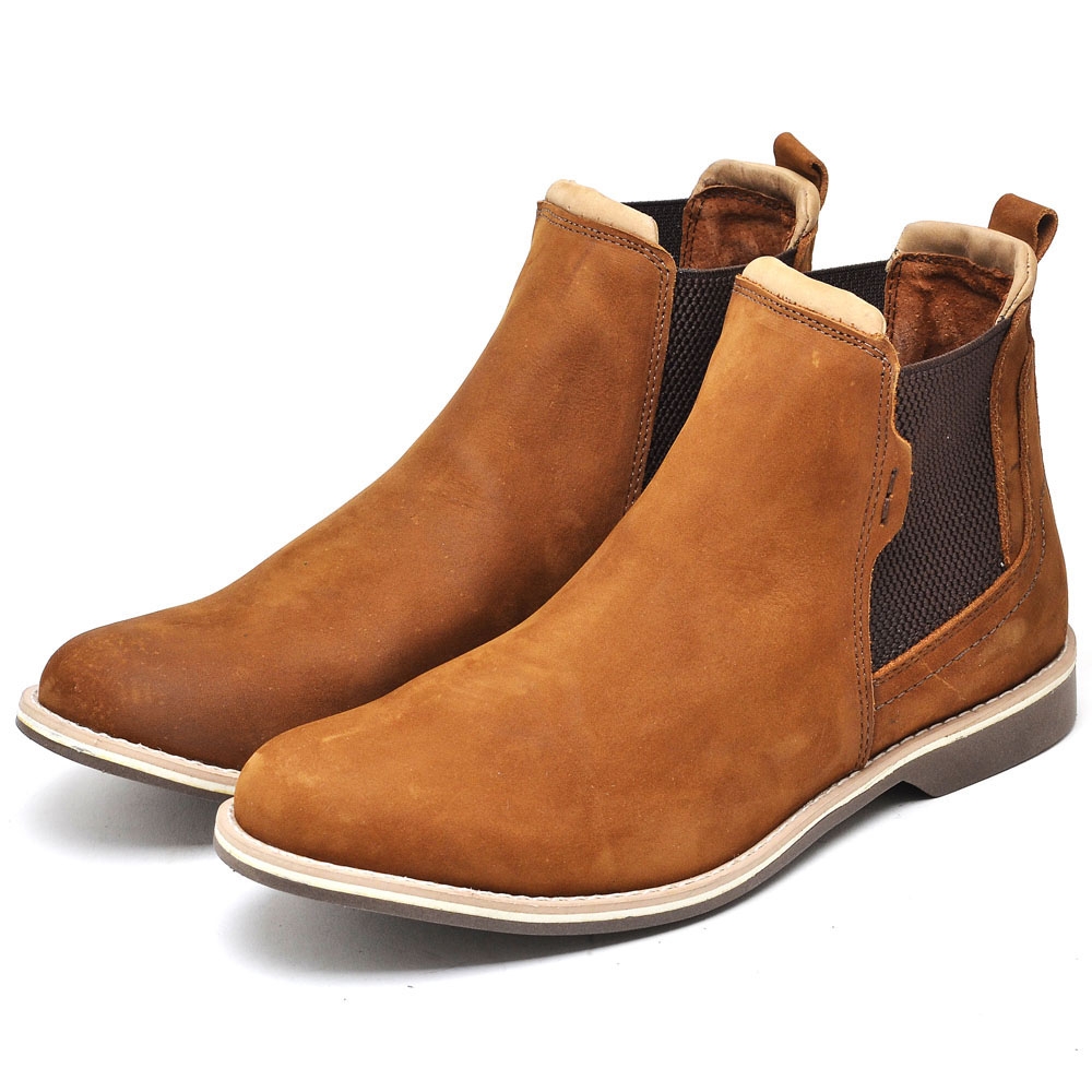 Bota Chelsea Masculina em Couro Fak Boots