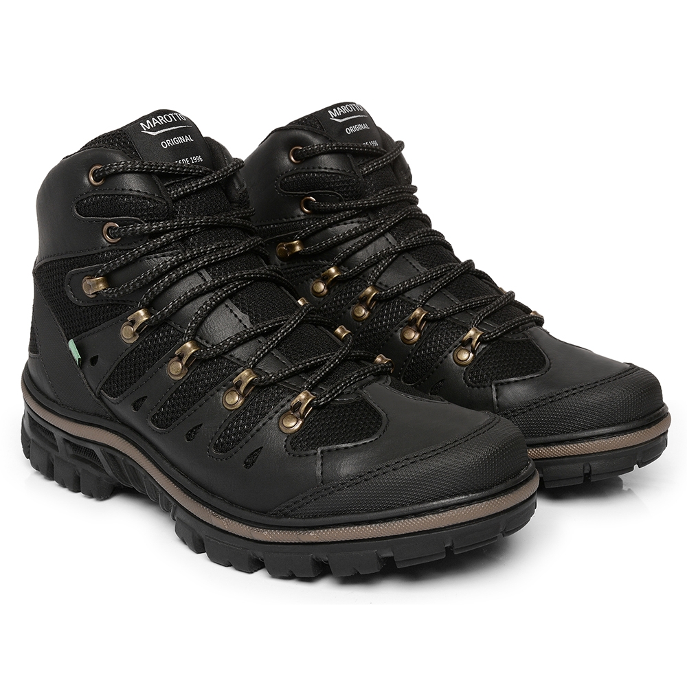 Bota Coturno Adventure Masculina Tratorada Trilha Motociclistas Dia Dia Cadarço Sola Antiderrapante